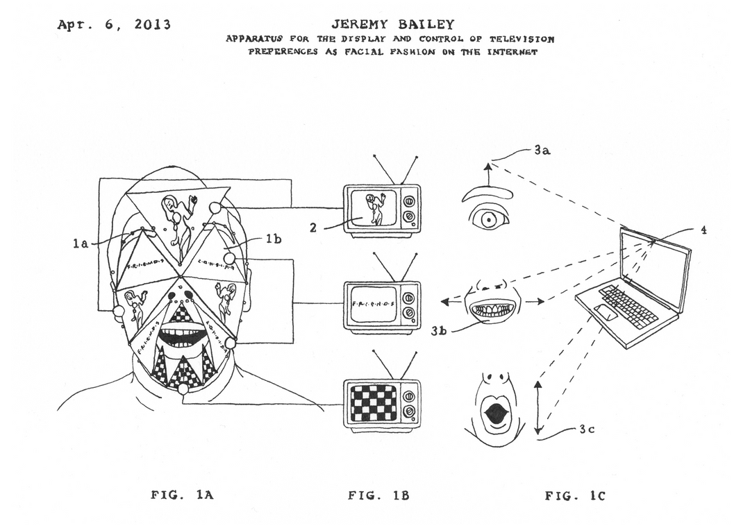 Apparatus for the Display and Control of Television Preferences as Facial Fashion on the Internet (2013)