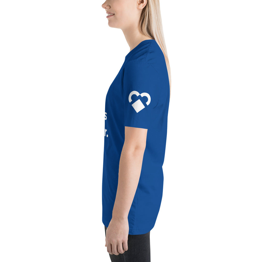 Contre Tout Abus de Pouvoir. (Blue) Short-Sleeve Unisex T-Shirt